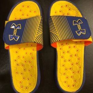 Multicolor Under Armour Slides